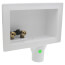 Eliminator PEX Crimp, Bottom Mount Washing Machine Outlet Box w/ 1/4 Turn (Standard Pack)