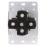 Straight Blade Single Receptacle, 3P, 4-Wire - Black (30A, 125/250V)