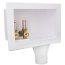 Eliminator Copper, Bottom Mount Washing Machine Outlet Box w/ Water Hammer Arrestor, 1/4 Turn (Standard Pack)