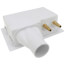 Eliminator Expansion PEX, Bottom Mount Washing Machine Outlet Box w/ Water Hammer Arrestor, 1/4 turn (Standard Pack)
