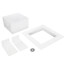 Square Plain Ice Maker Box w/ Grommet, No Valves (Standard Pack)