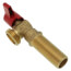 3/4" Washing Machine Outlet Box Copper Valve w/ 1/4 Turn (Red)