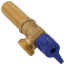 3/4" Washing Machine Outlet Box Copper Valve w/ 1/4 Turn (Blue)