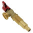 1/2" Washing Machine Outlet Box PEX Crimp Valve w/ 1/4 Turn (Red)