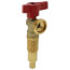 1/2" Washing Machine Outlet Box PEX Crimp Valve w/ 1/4 Turn (Red)