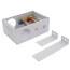 Metal Copper Washing Machine Outlet Box w/ Water Hammer Arrestor, 1/4 Turn, 2" Rubber Tailpiece (Standard Pack)