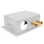 Metal Copper Washing Machine Outlet Box w/ Water Hammer Arrestor, 1/4 Turn, 2" Rubber Tailpiece (Standard Pack)