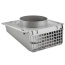8" Gray Plastic Wall Cap