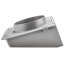 8" Gray Plastic Wall Cap