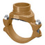 6" x 1-1/2" 7046 Clamp-T with Grooved Branch