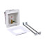 Fire Rated, 1/4 Turn, F1960, Low Lead, Ice Maker Outlet Box, 39120