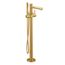 Align Brushed Gold 1 Handle Tub Filler Includes Hand Shower, 395BG