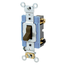 15A, 120/277V Toggle 3-way AC Quiet Switch, Extra Heavy Duty Spec Grade, Self Grounding, Back Wired (Brown)