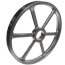 3 Groove Cast Iron Split Taper Sheave, A or B Belt, 25.35" OD