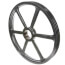 3 Groove Cast Iron Split Taper Sheave, A or B Belt, 25.35" OD