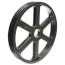 3 Groove Cast Iron Split Taper Sheave, A, B or 5V Belt, 18.68" OD