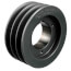 3 Groove Cast Iron Split Taper Sheave, A, B or 5V Belt,  5.88" OD