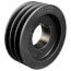 3 Groove Cast Iron Split Taper Sheave, A, B or 5V Belt,  6.68" OD