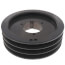3 Groove Cast Iron Split Taper Sheave, A, B or 5V Belt, 7.68" OD