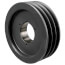 3 Groove Cast Iron Split Taper Sheave, A, B or 5V Belt, 7.68" OD