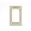 Single-Gang MOS Wallplate (Ivory)