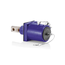 Rhino-Hide Double Pole Male 45 Deg Receptacle Double Hole Bus Bar, 313MCM-777MCM Cable (Purple)