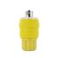 30A, 250V NEMA L6-30P, 2P, 3W, Locking Plug, Grounding, Wetguard (Yellow)