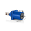 Rhino-Hide Double Pole Male 45 Deg Receptacle Double Hole Bus Bar, 313MCM-777MCM Cable (Blue)