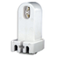 Lampholder, Fluorescent, Pedestal Base, Stationary End, 660w-600v, High Output, Recessed Double Contact