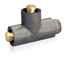18 Series Single Pole Cam Type Adapter, Paralleling Tee, Female-Male-Male, 400A Max (Black)