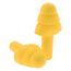 25dB, Plastic, Flanged, No Roll, Uncorded Earplugs (Pack of 20)