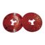 Disc Pad Face Plate Ribbed 80514, 7" Extra Hard Red