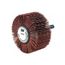 2-1/2" Dia 1" Face Width 80 Grit Ceramic Alumina Mounted Flap Wheel, 7000045315