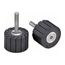 Rubber Slotted Expander Wheel 77718, 1-1/2" x 1" 1/4 Diameter Shank