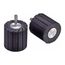 Rubber Slotted Expander Wheel 77721, 2" x 2" 1/4 Diameter Shank