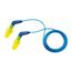 27dB, Foam, Flanged, Push-In Stem, Corded, Earplugs (Pack of 100)