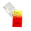 540 Label, 1.37 Inch Long x 0.22 Inch Wide x 1/4mm Thick, Alphanumeric Vinyl Film Book