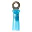 Partially Insulated, 16 to 14 AWG, Crimp Connection Circular Ring Terminal (Pack of 25), 7000133384
