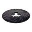 Disc Pad Face Plate Ribbed 81729, 9" Hard Black