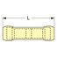 Fully Insulated Nylon, Crimp-On Connection Butt Splice Terminal (Pack of 50)