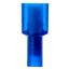 Male, Nylon, 16-14 AWG, 1/4" Tab Width Wire Disconnect, Blue (Pack of 100)