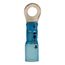 Partially Insulated, 16 to 14 AWG, Crimp Connection Circular Ring Terminal (Pack of 25), 7010397419
