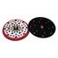 152 mm x 9.52 mm x 15.8 mm, Xtract Low Profile Back-up Pad, 20465, External 53 Holes Red Foam