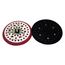 Xtract Low Profile Back-up Pad, 20356, 6" x 3/8" x 5/16"-24 External, 52 Holes, Red Foam