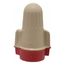 Flame-Retardant, 2 AWG Wing Twist-On Wire Connector, Red & Tan (Pack of 100)