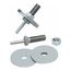 1/4 Shank Dia, 1/2 Wheel Hole For 6 Wheel Dia, 1 Max Wheel Width, Deburring Wheel Mandrel, 7000028562