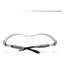 Magnifier Safety Glasses, Clear +2.5 Anti-Fog Polycarbonate Lens, Silver & Black Frame, ANSI Z87.1, 7000127491