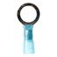 Partially Insulated, 16 to 14 AWG, Crimp Connection Circular Ring Terminal, Blue (1.1" Long x 0.56" Wide), 7000133389