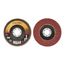 7/8" Hole, 40 Grit, Ceramic, Type 27 Coated, Very Coarse Grade, Cloth-Backed, 13,300 RPM, Flap Disc, 7000148181