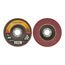 7/8" Hole, 80 Grit, Ceramic, Type 29 Coated, Medium Grade, Cloth-Backed, 13,300 RPM, Flap Disc, 7000148189